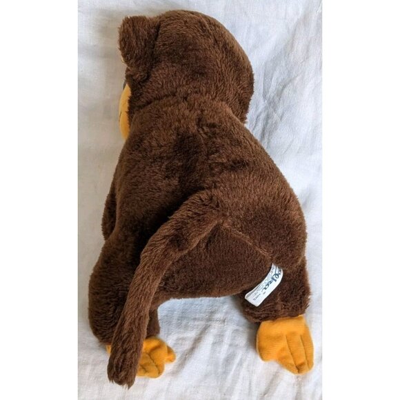 Elka Toys Plush Monkey New York  Stuffed Animal Clasp Hands Old Sad Lonely Vtg - Picture 5 of 16